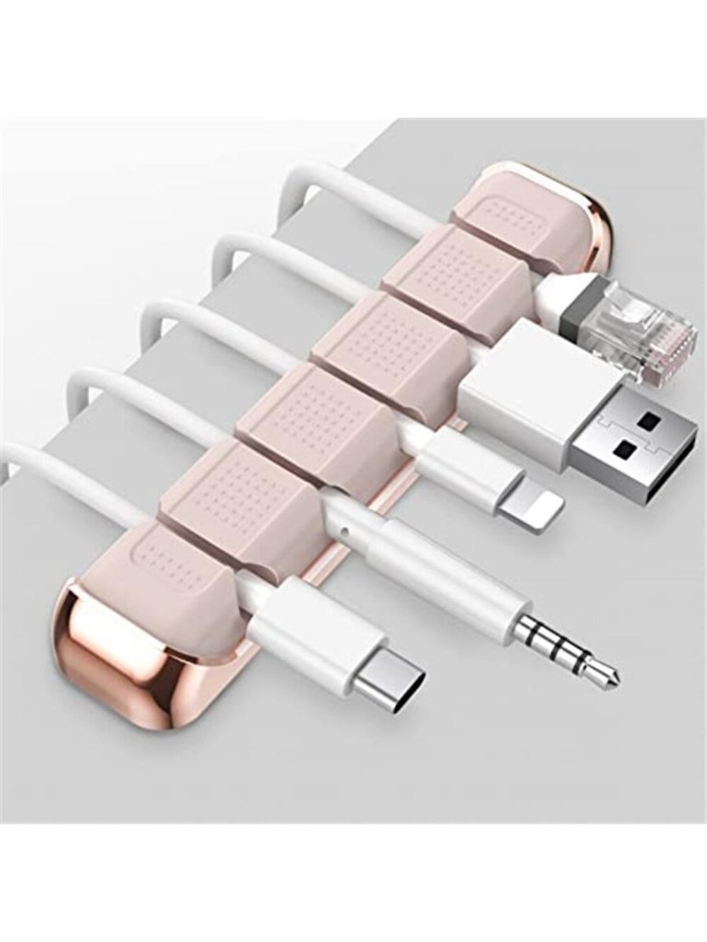 Silicone Desk Cable Organizer Clips Adhesive Cord Management Wire Holder